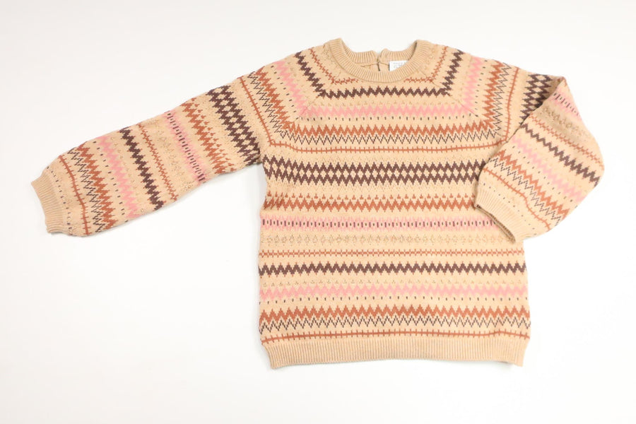 Stickad tröja från Hust & Claire - Storlek 110 - Beige