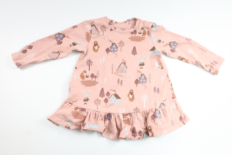 Klänning från Lindex - Storlek 74 - Rosa