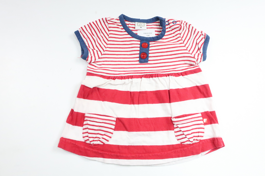 Randig klänning från FIX by Lindex - Storlek 56 - Röd