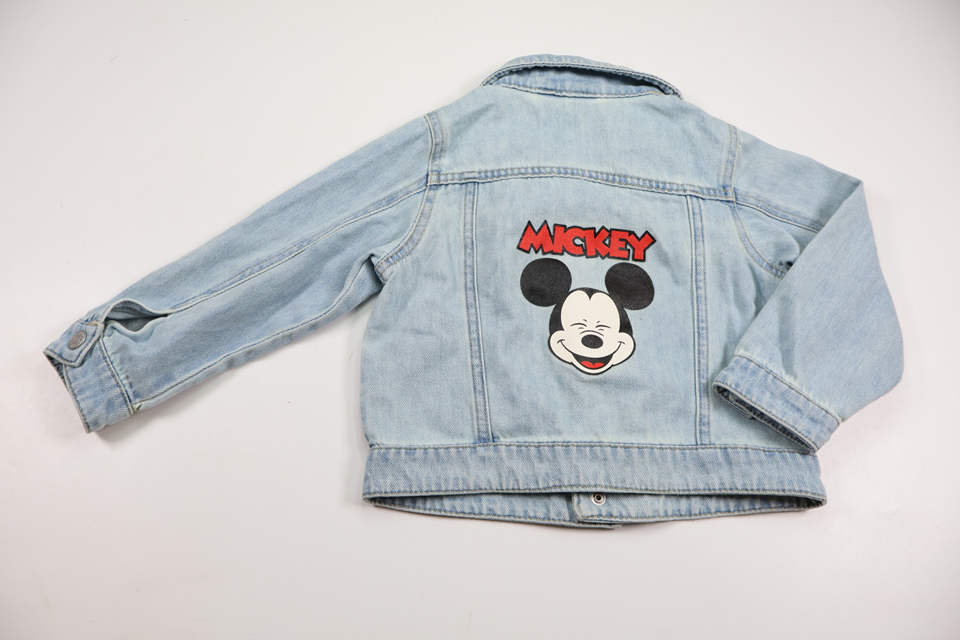Jeansjacka med Musse Pigg från H&M - Storlek 98 - Denim