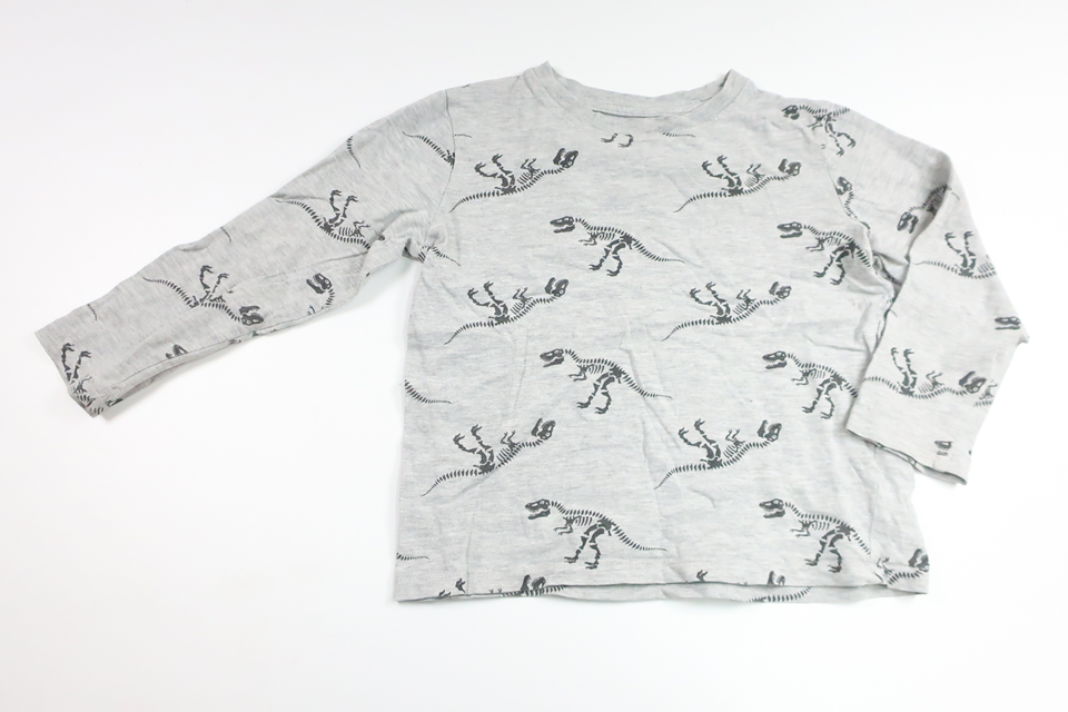 Tröja med dinosaurier från H&M - Storlek 110/116 - Grå