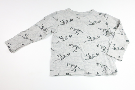 Tröja med dinosaurier från H&M - Storlek 110/116 - Grå
