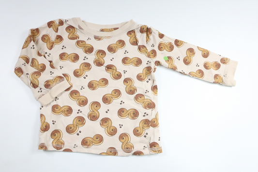 Pyjamas tröja med lussekatter från Okänt - Storlek 86/92 - Beige