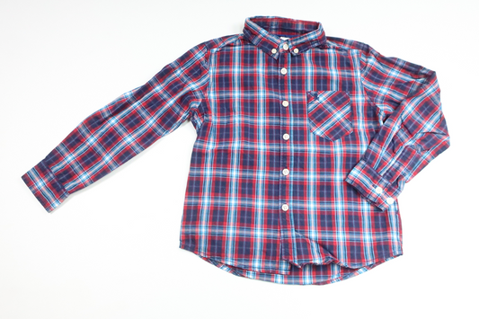 Rutig skjorta från Denim Day - Storlek 122 - Multi