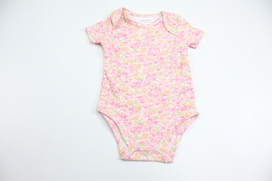 Blommig body från Laura Ashley - Storlek 56/62 - Rosa