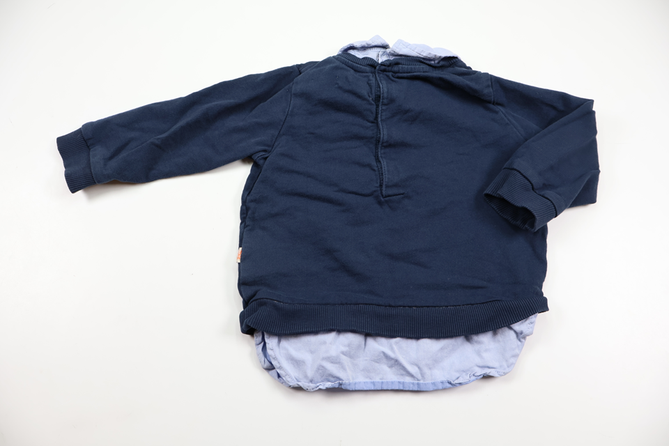 Tröja med inbyggd body från Holly & Whyte - Storlek 80 - Marinblå