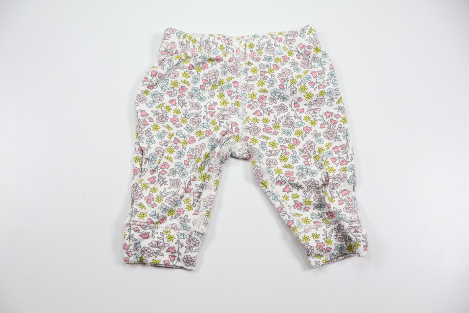 Blommiga byxor från Carter's - Storlek 56/62 - Vit