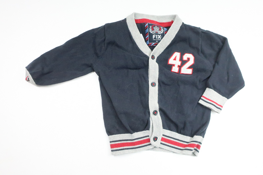 Stickad kofta från FIX by Lindex - Storlek 80 - Marinblå