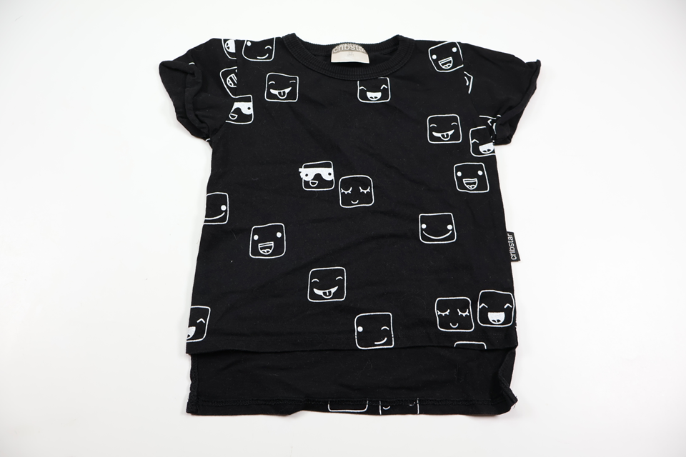 T-shirt från Cribstar - Storlek 86/92 - Svart