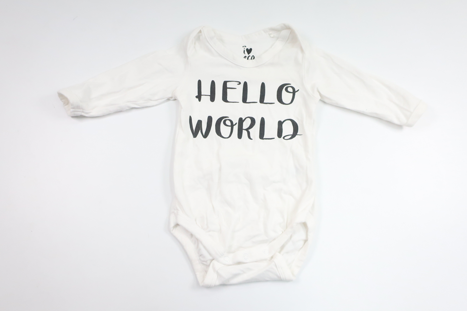 Body från ICA I Love Eco - Storlek 62 - Vit