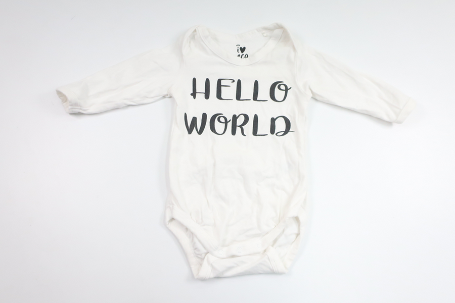 Body från ICA I Love Eco - Storlek 62 - Vit