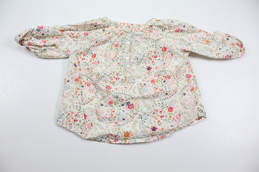 Blommig blus från H&M - Storlek 68 - Vit