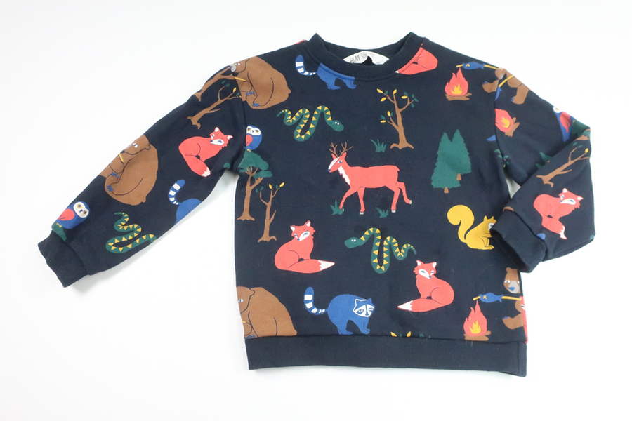 Sweatshirt från H&M - Storlek 98/104 - Marinblå