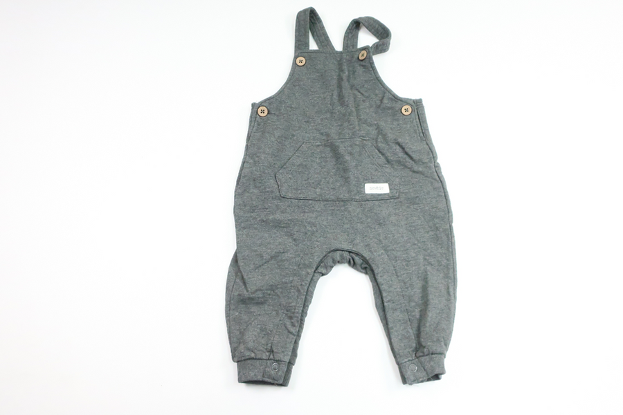 Hängselbyxor från Newbie - Storlek 68 - Grå