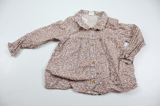 Blommig tunika från H&M - Storlek 80 - Beige