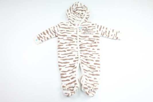 Fleeceoverall från My Baby - Storlek 62/68 - Benvit