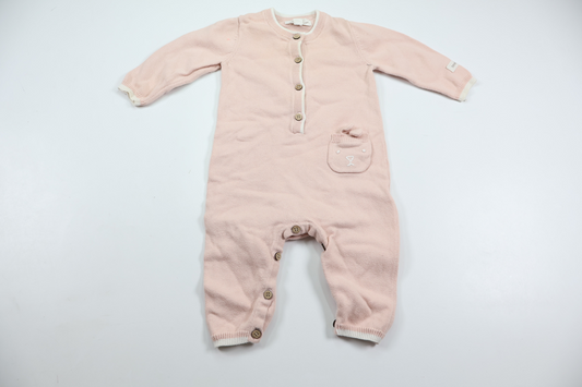 Stickad jumpsuit från Newbie - Storlek 62 - Rosa