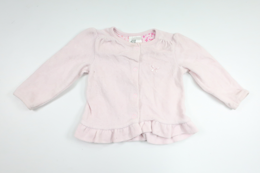 Kofta i fleece från H&M - Storlek 68 - Rosa