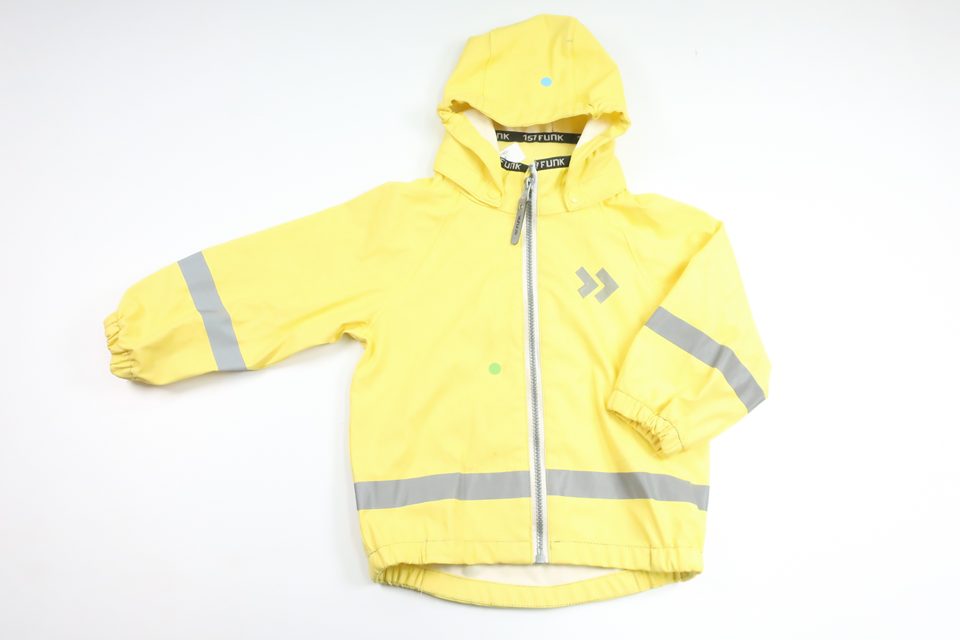 Regnjacka från Funk - Storlek 90 - Gul