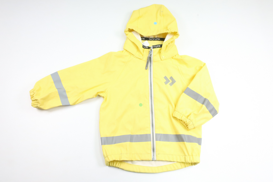 Regnjacka från Funk - Storlek 90 - Gul