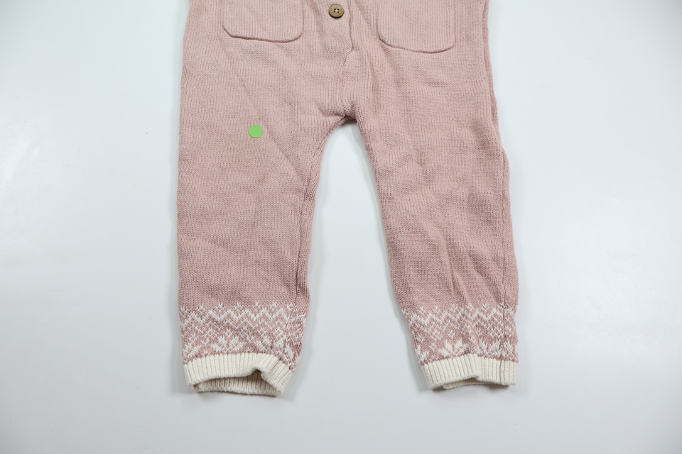 Stickad overall/jumpsuit från Newbie - Storlek 80 - Rosa