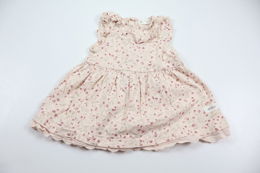 Blommig klänning från Newbie - Storlek 62 - Rosa