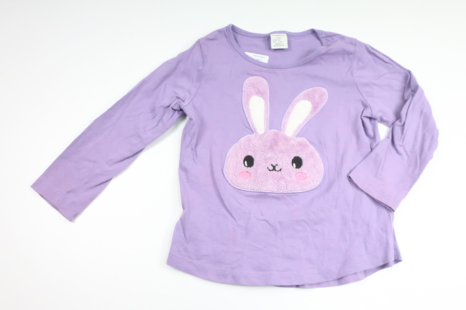 Tröja med kanin från Lindex - Storlek 98 - Lila