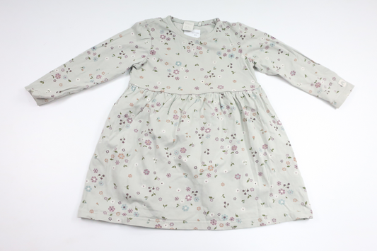 Blommig klänning från Lindex - Storlek 92 - Grön