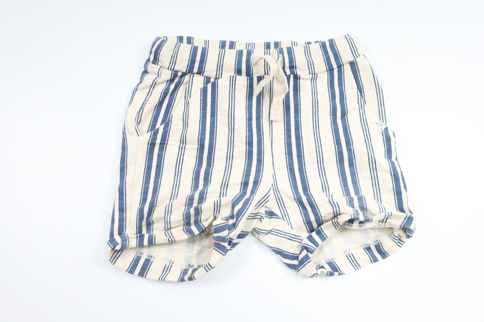 Randiga shorts från Lindex - Storlek 80 - Benvit