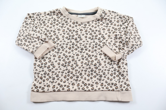 Leopardmönstrad tröja från H&M - Storlek 74 - Beige