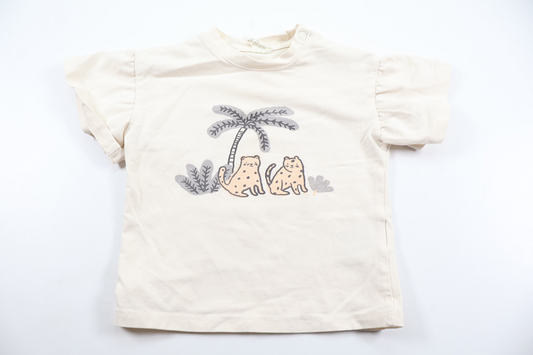 T-shirt från H&M - Storlek 74 - Beige