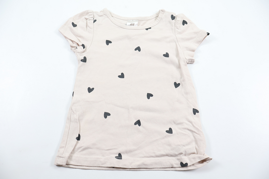 T-shirt från H&M - Storlek 74 - Beige