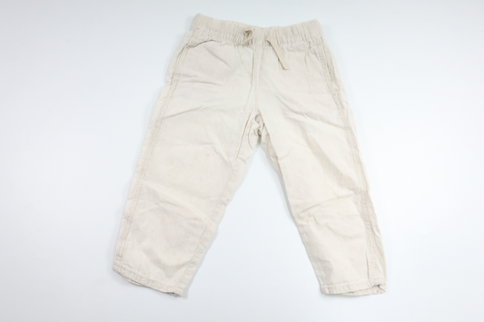 Byxor i linnemix från H&M - Storlek 98 - Beige