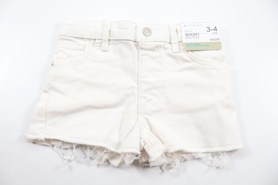 Jeansshorts från Primark - Storlek 104 - Vit