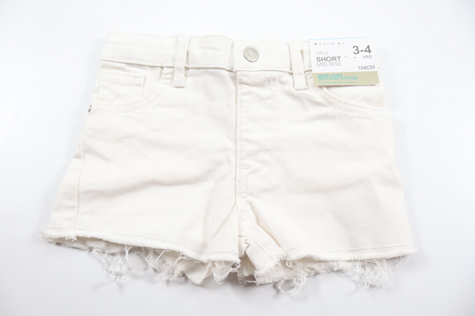 Jeansshorts från Primark - Storlek 104 - Vit