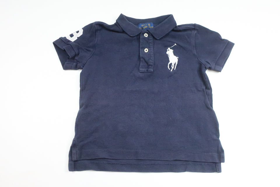 Pikétröja från Ralph Lauren - Storlek 92 - Marinblå