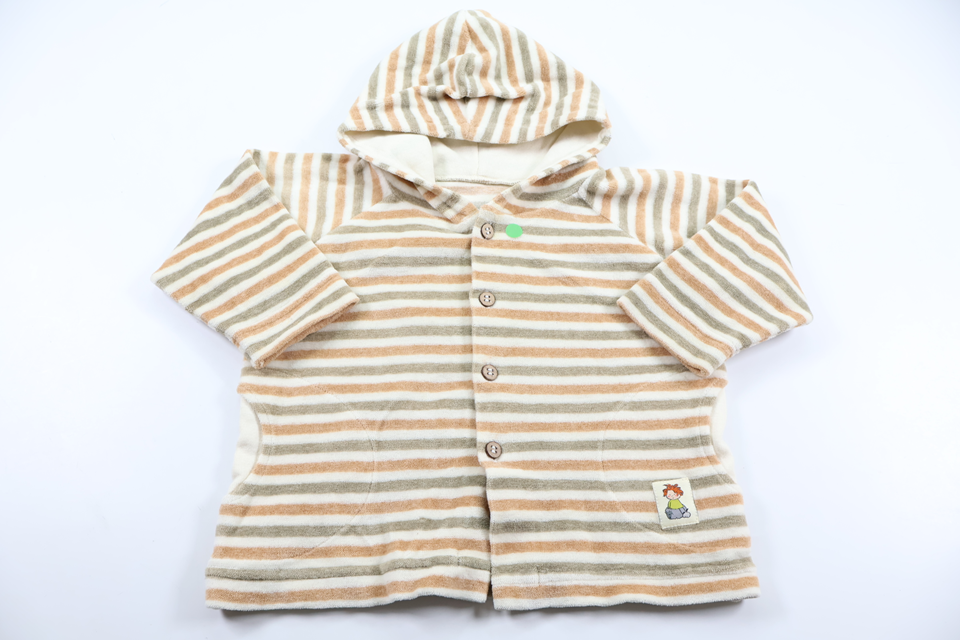Munkjacka i fleece från Mini Mundus - Storlek 70 - Beige