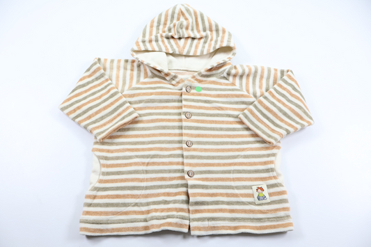 Munkjacka i fleece från Mini Mundus - Storlek 70 - Beige