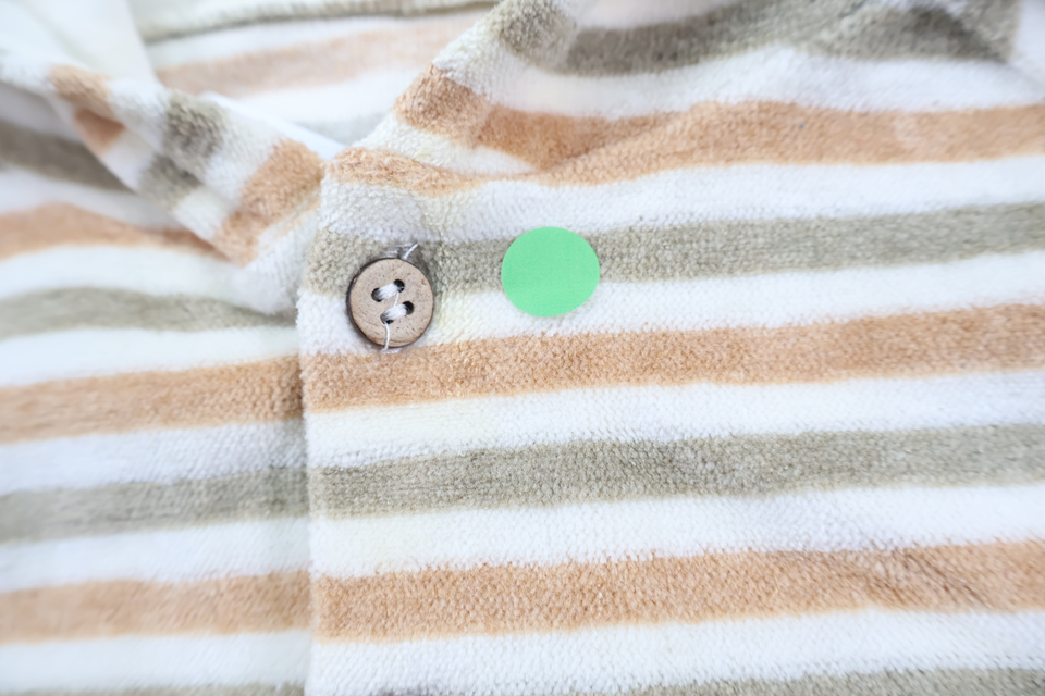 Munkjacka i fleece från Mini Mundus - Storlek 70 - Beige