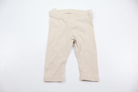 Ribbade byxor från H&M - Storlek 62 - Beige