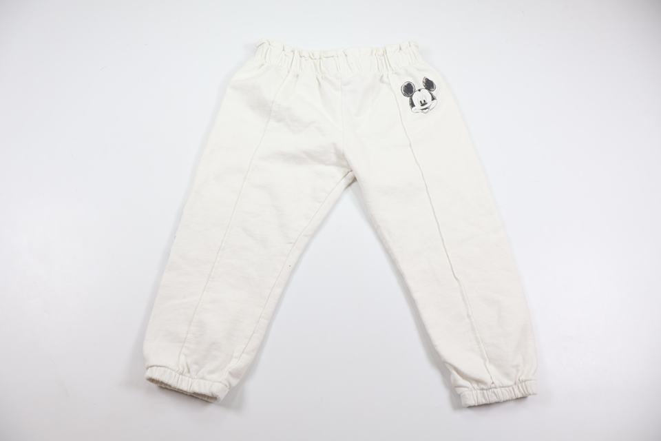Byxor med Musse Pigg från LC Waikiki - Storlek 92/98 - Vit
