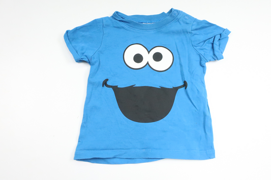 T-shirt med The Cookie Monster från H&M - Storlek 68 - Blå