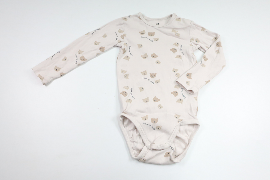 Body från H&M - Storlek 92 - Benvit