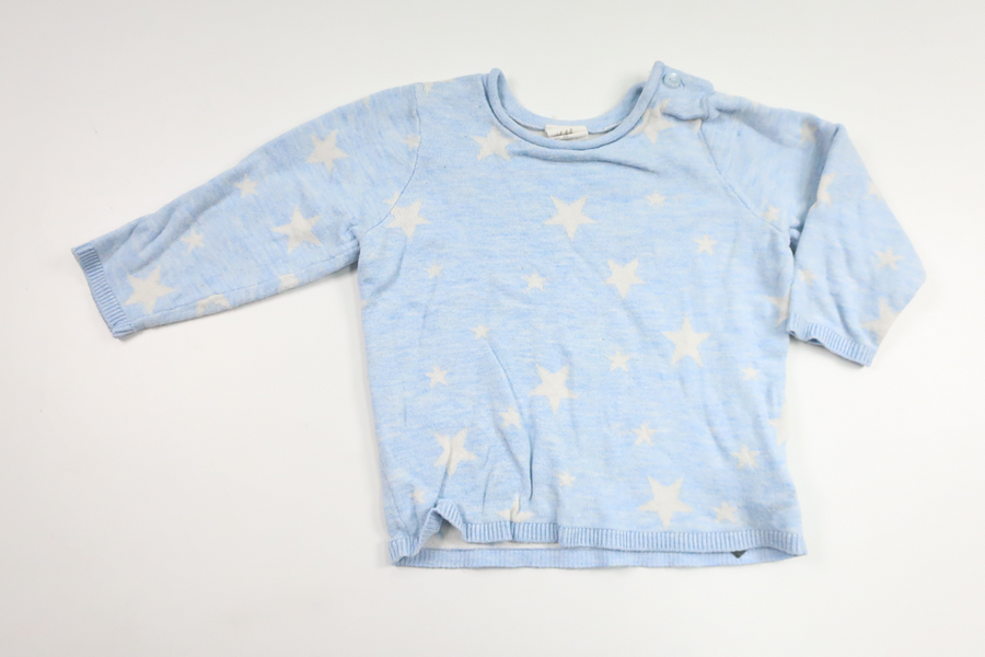 Stickad tröja från H&M - Storlek 68 - Blå