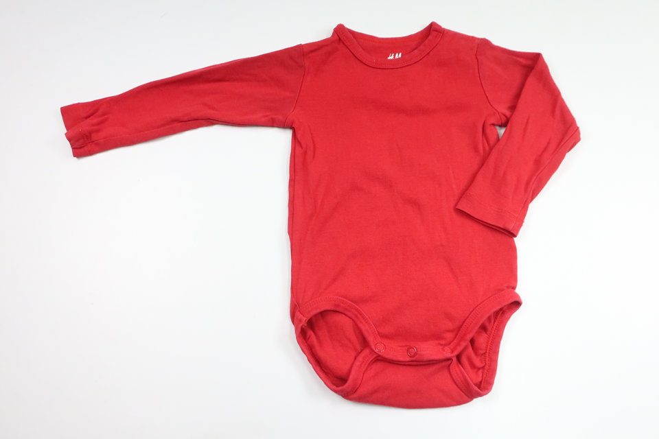Body från H&M - Storlek 74/80 - Röd