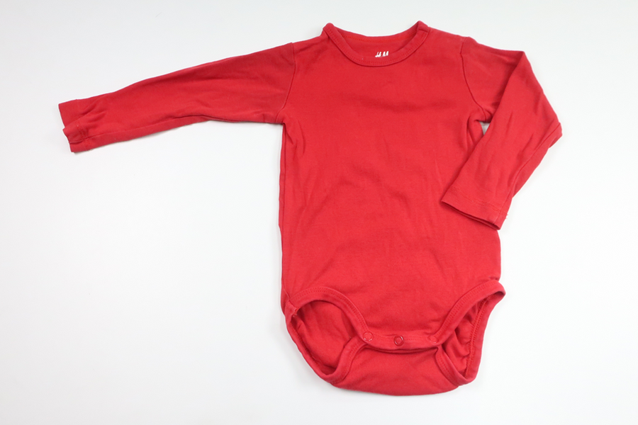 Body från H&M - Storlek 74/80 - Röd