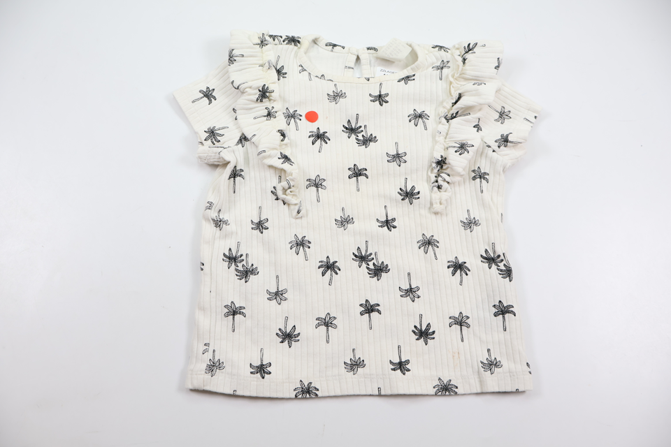 Ribbad tröja från H&M - Storlek 86 - Vit