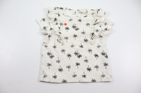 Ribbad tröja från H&M - Storlek 86 - Vit