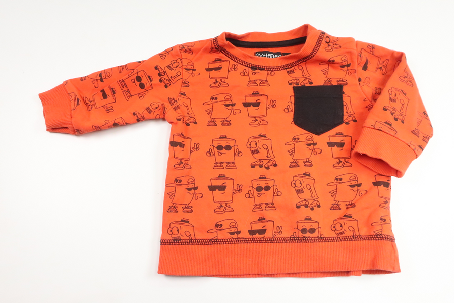 Sweatshirt från Pytteliten - Storlek 68 - Orange