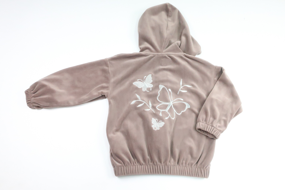 Munkjacka i velour från Lindex - Storlek 92 - Beige